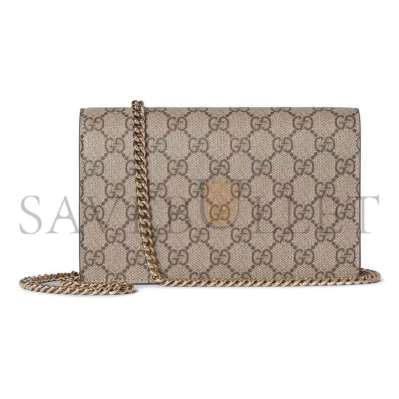 GUCCI GG MARMONT BI-COLOR WALLET ON CHAIN 497985 (20*12.5*4cm)